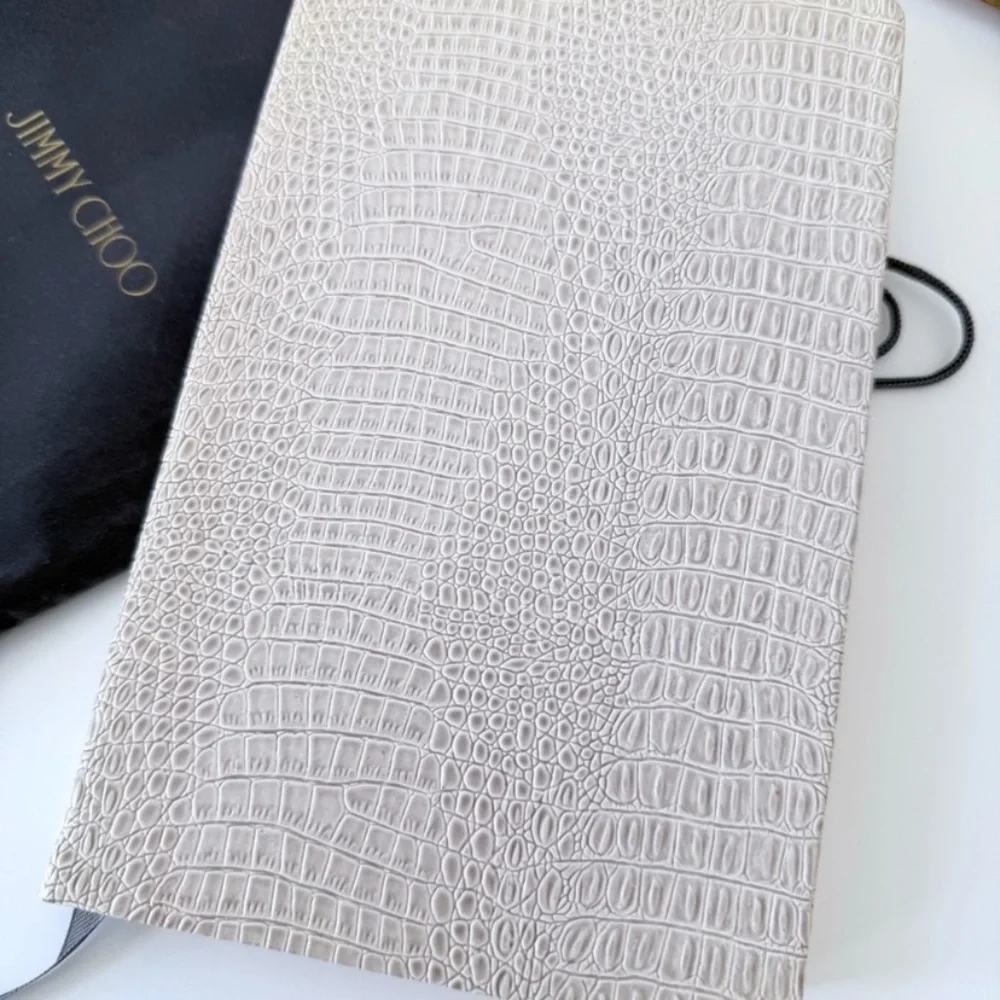 Jimmy Choo Faux Croc-Embossed Leather Notebook GWP